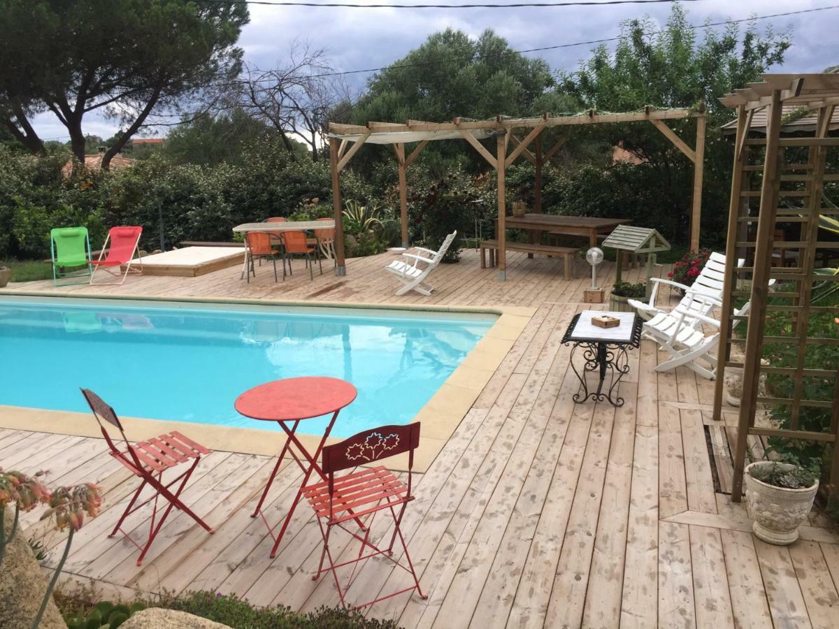 B&B Macchia Verdata avec piscine chauffée Monacia-d'Aullene Exterior foto